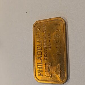 Philadelphia Centennial Numbered Brass Collectible Vintage